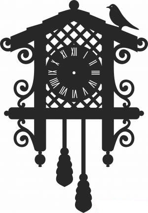 Vintage Cuckoo Wall Clock – Traditional Bird House Clock Design for Home Décor