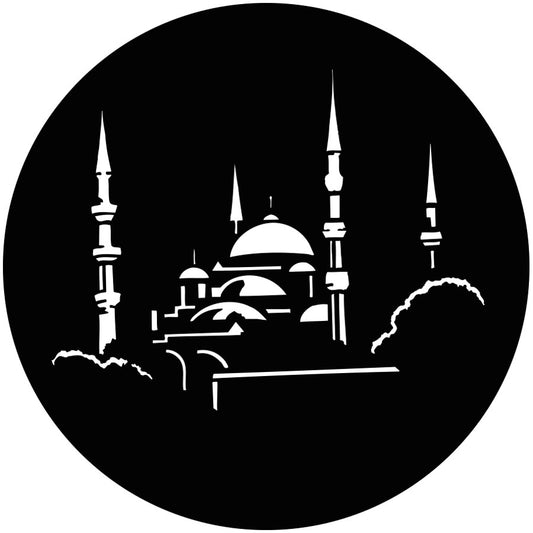 Islamic Wall Art – Blue Mosque Istanbul Silhouette Design